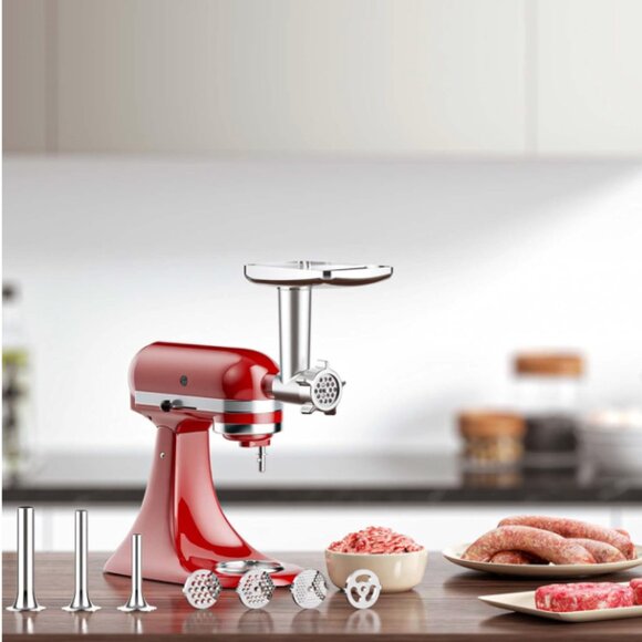 Metal Meat Grinder Attachment for KitchenAid Stand Mixers - Picture 2 of 6